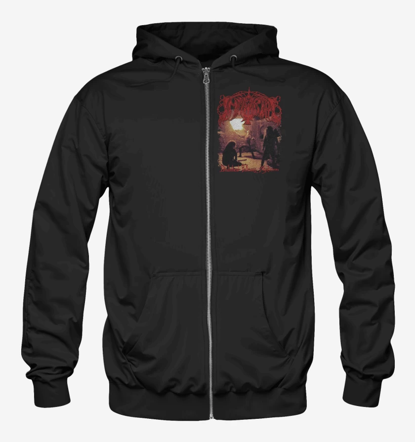 Poleron Canguro con cierre Immortal Diabolical Fullmoon Mysticism