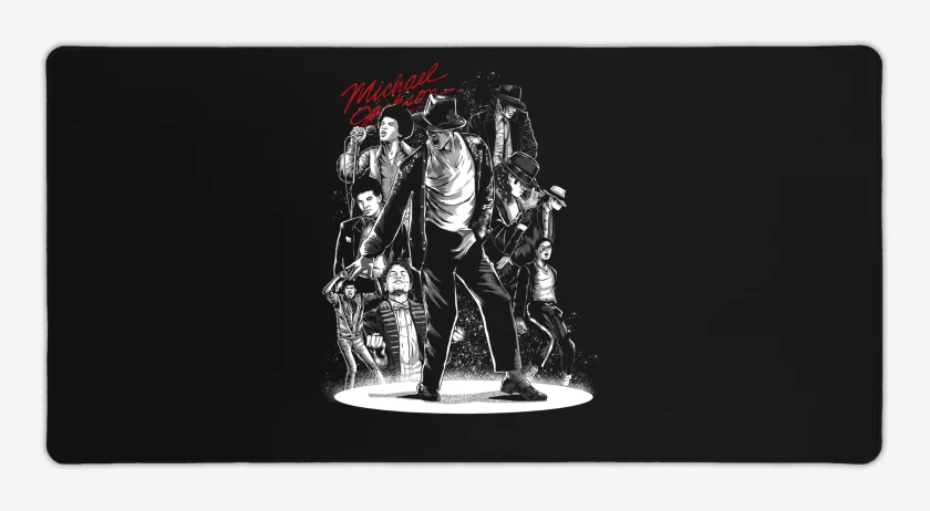 Mouse pad Gamer Negro de Michael Jackson Hehe