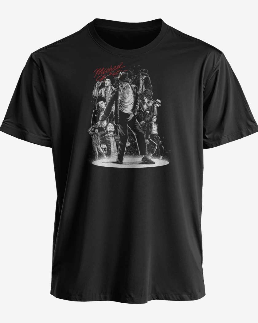 Polera premium Negro de Michael Jackson Hehe