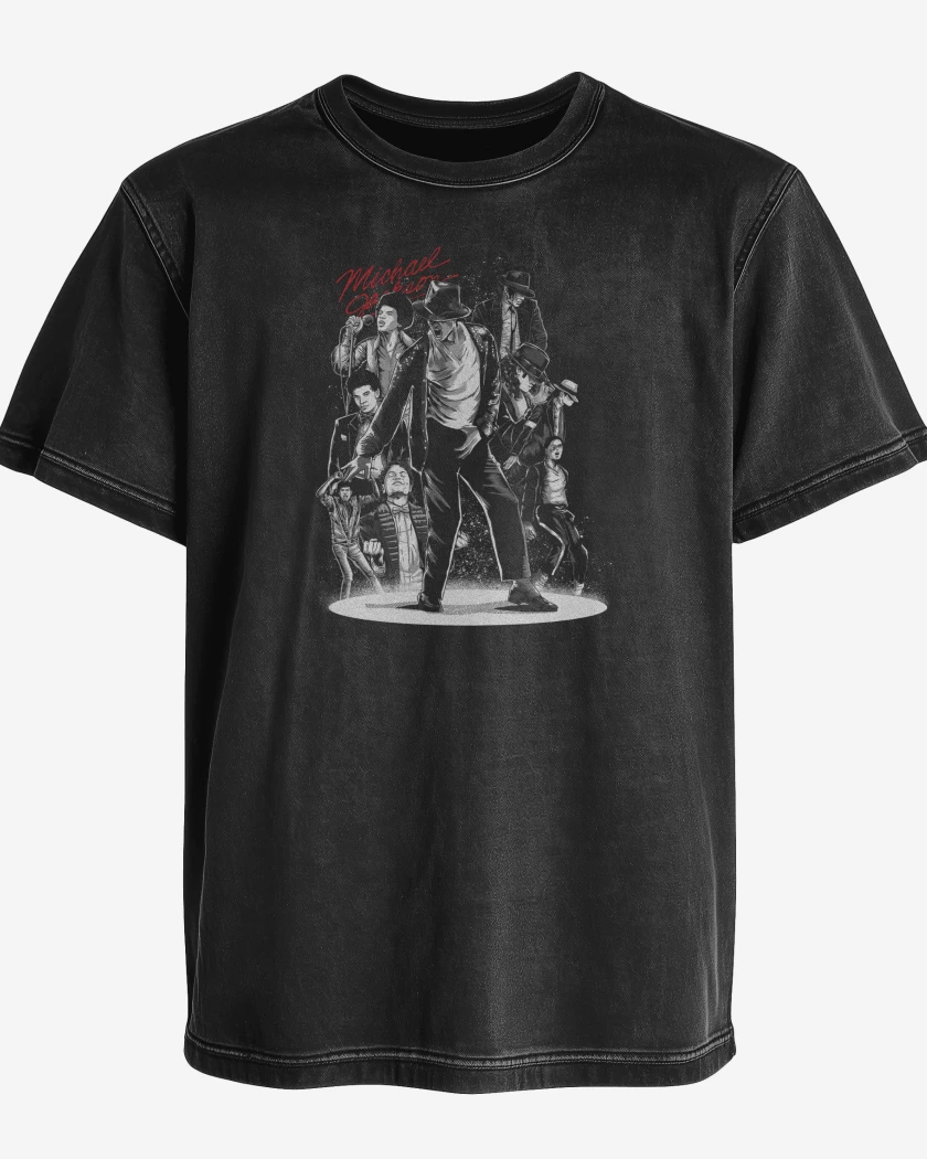 Polera desgastada Michael Jackson Hehe