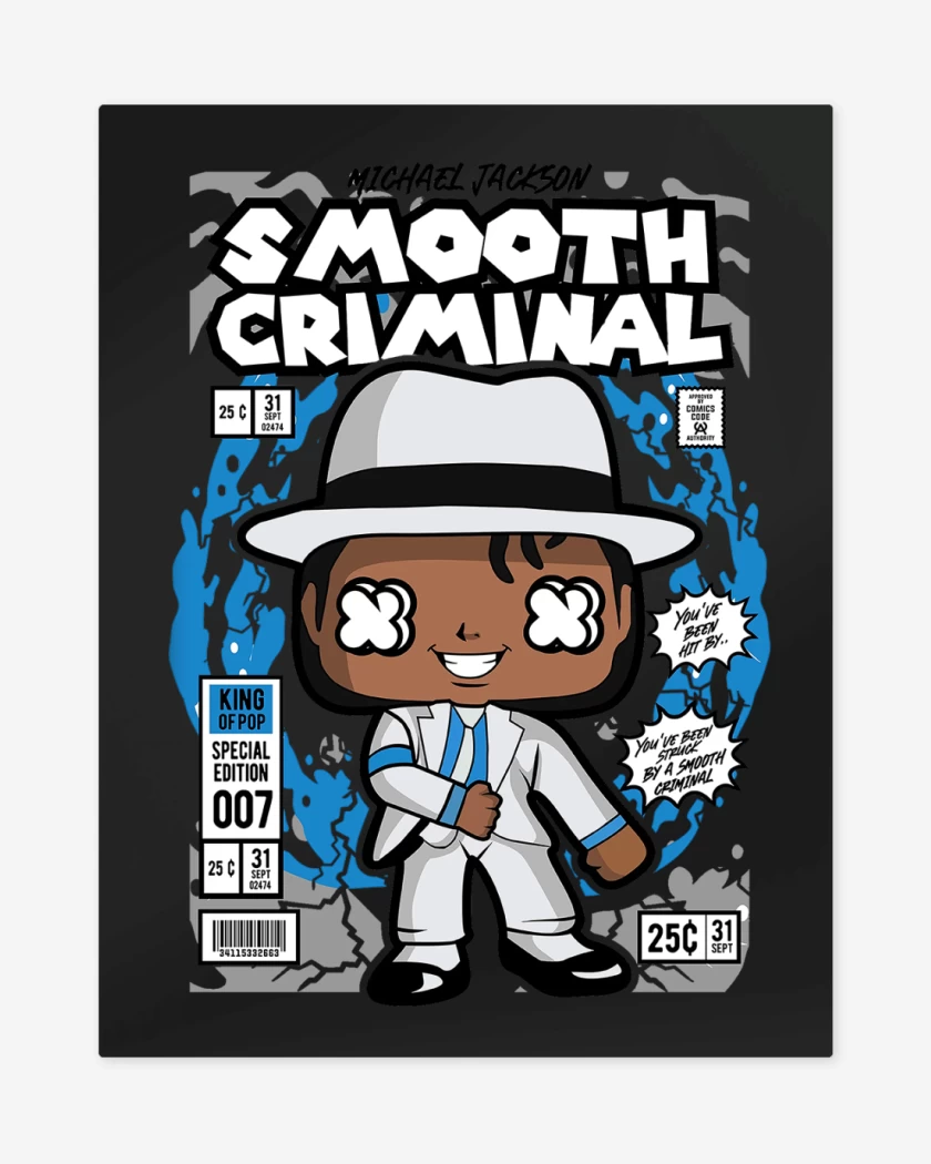 Print metalico Negro de Michael Jackson Funko