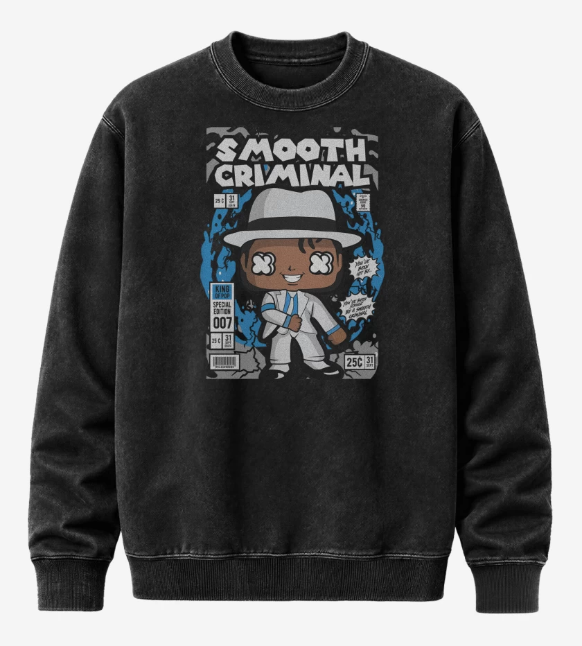 Poleron Polo Acid Wash Negro de Michael Jackson Funko