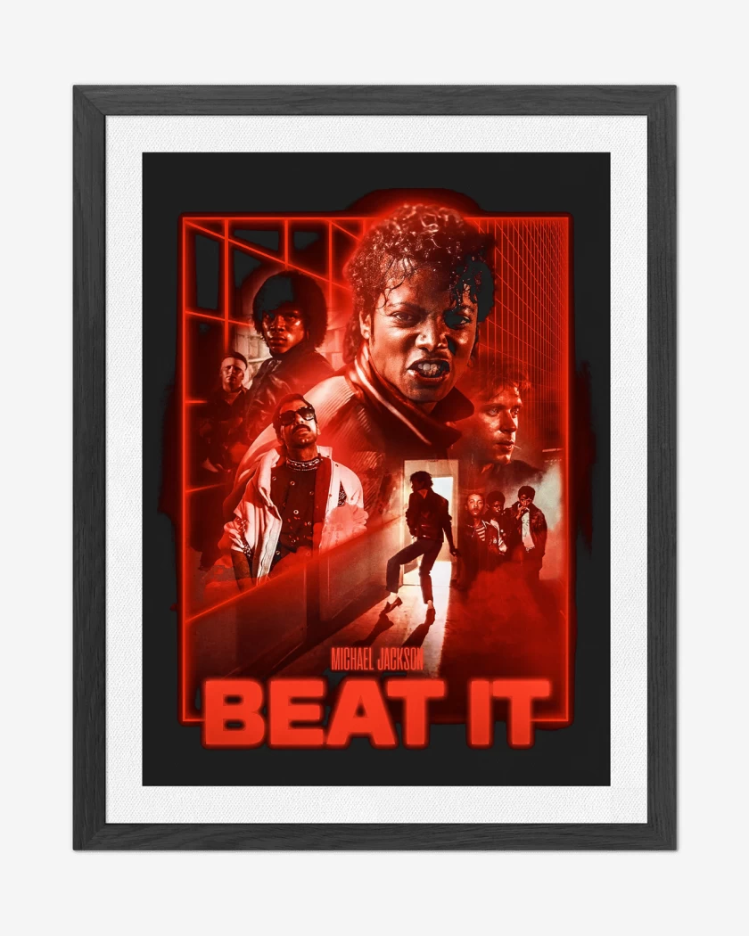 Cuadro decorativo Negro de Michael Jackson Beat It