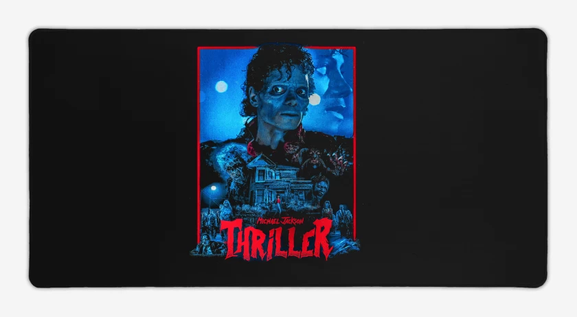 Mouse pad Gamer Negro de Michael Jackson Thriller