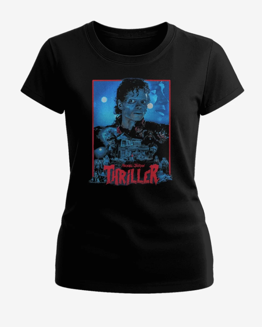Polera de Mujer Negro de Michael Jackson Thriller