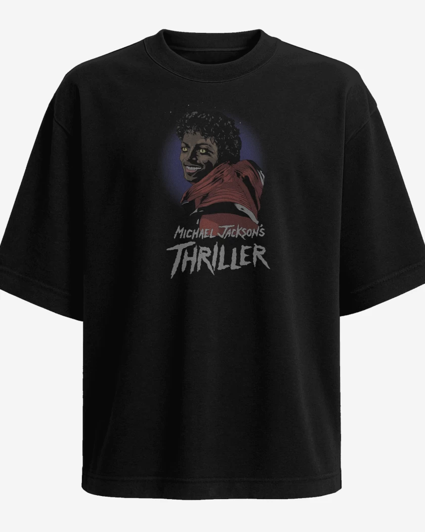 Polera Oversize Negro de MJ Thriller