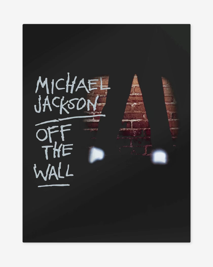 Print metalico Negro de Michael Jackson Off the Wall
