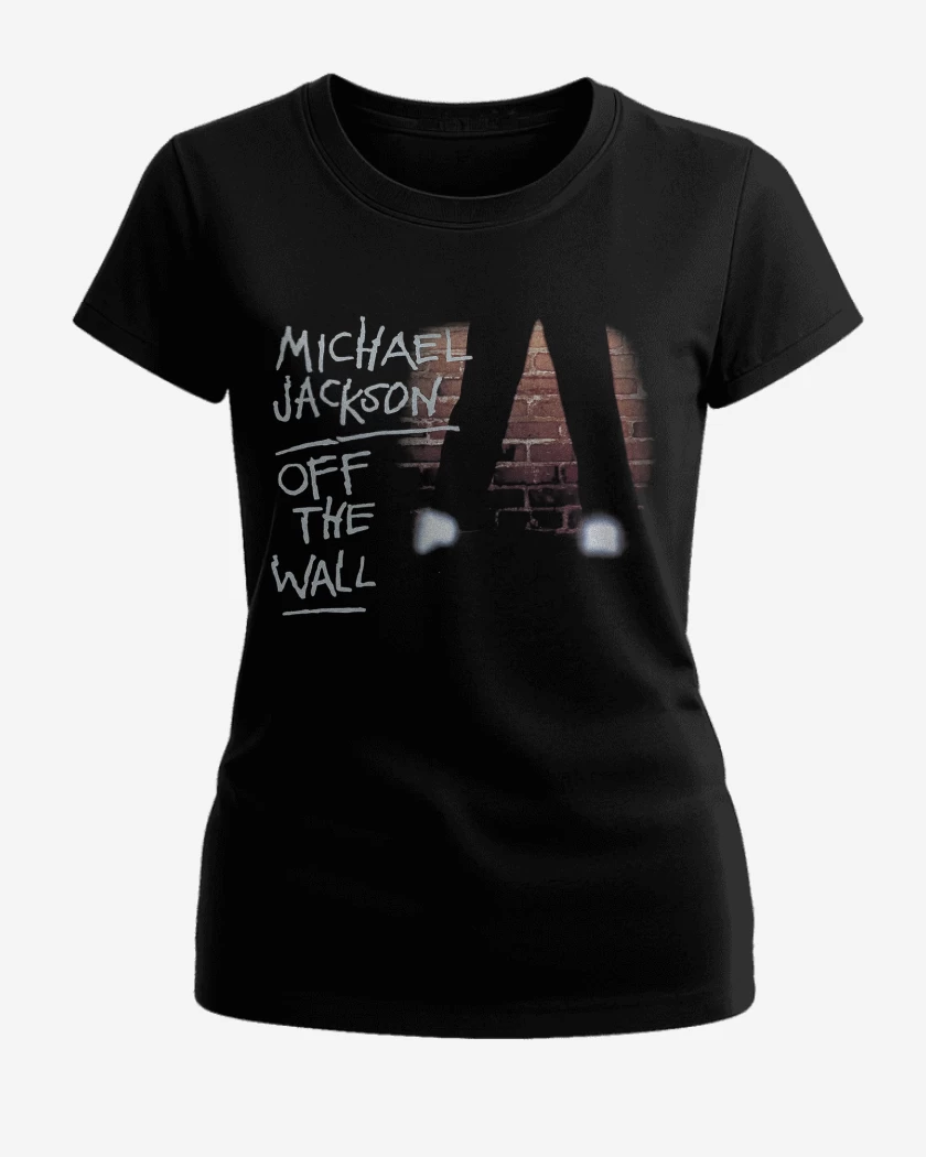 Polera de Mujer Negro de Michael Jackson Off the Wall