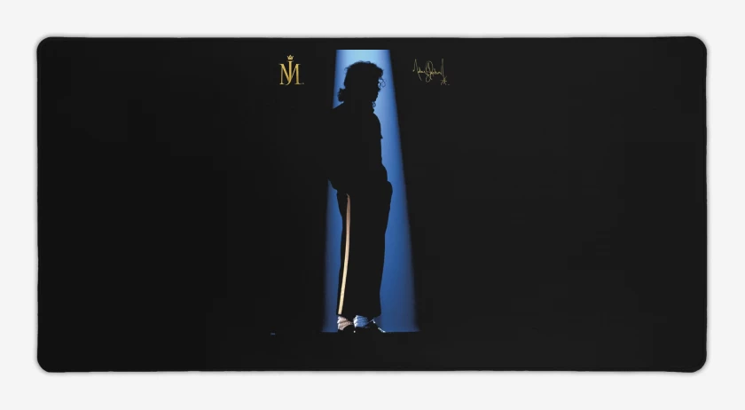 Mouse pad Gamer Negro de Michael Jackson MJ