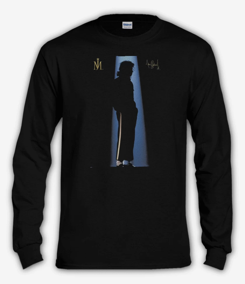 Polera manga larga Negro de Michael Jackson MJ