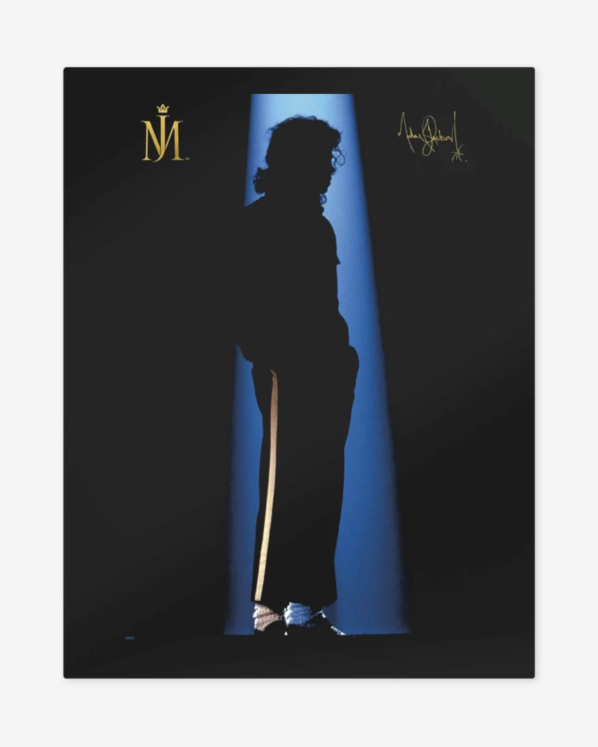 Print metalico Negro de Michael Jackson MJ
