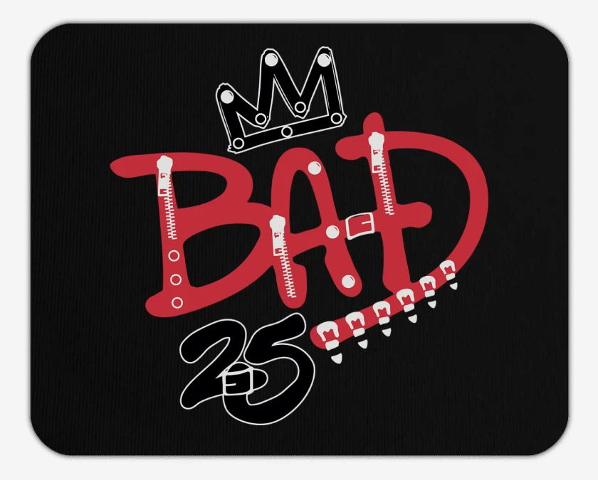 Mousepad Michael Jackson Bad 25 Years