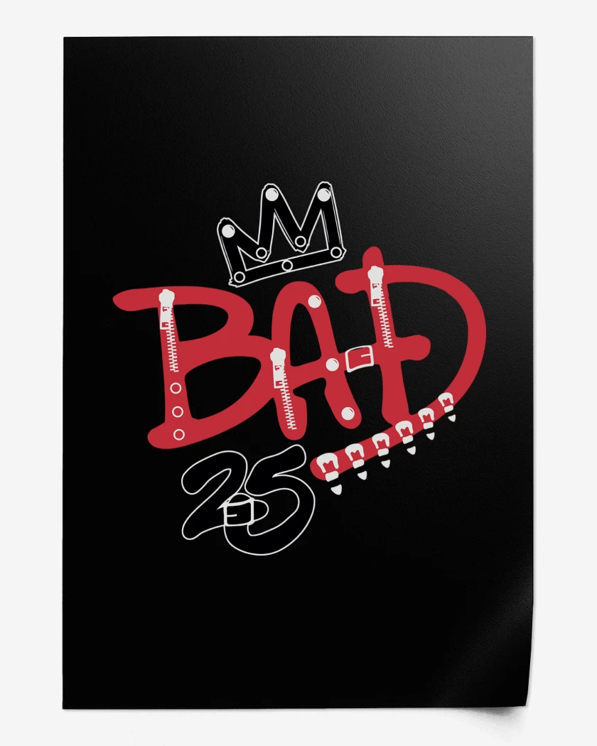 Print Michael Jackson Bad 25 Years