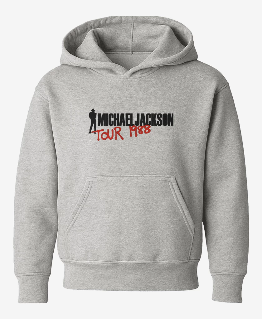 Poleron de niño Gris Melange de Michael Jackson Tour 88