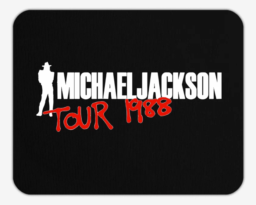 Mousepad Negro de Michael Jackson Bad 88