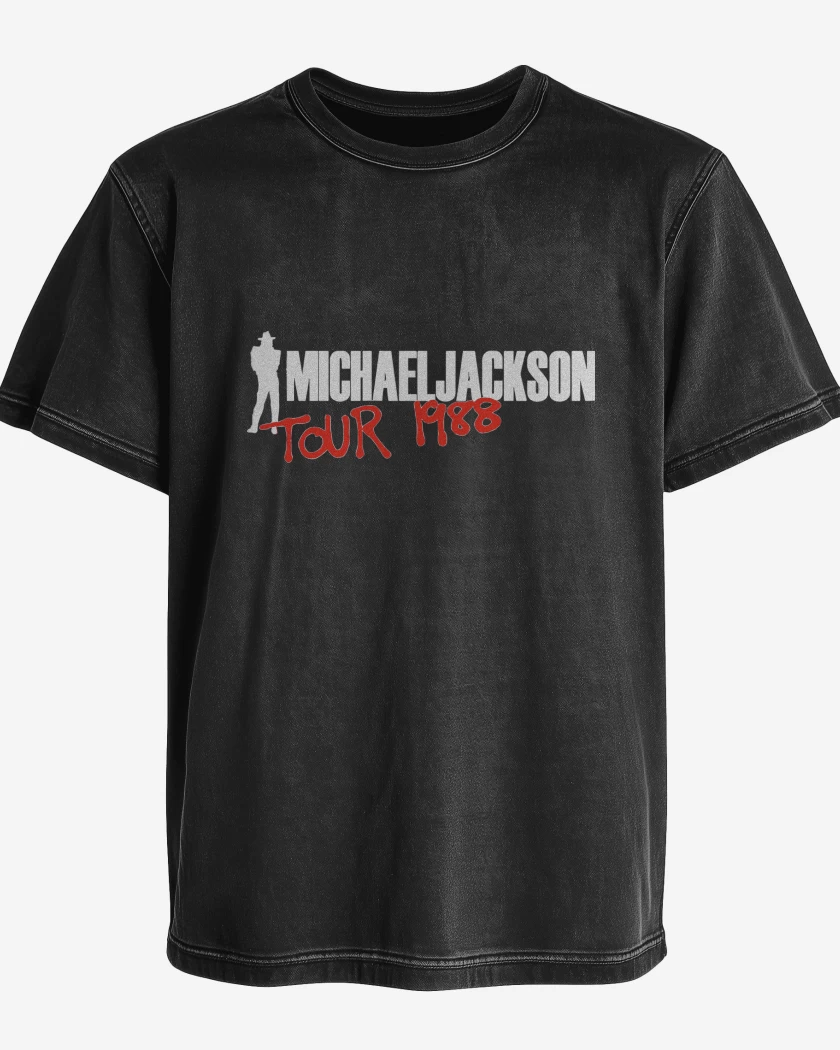 Polera desgastada Michael Jackson Bad 88