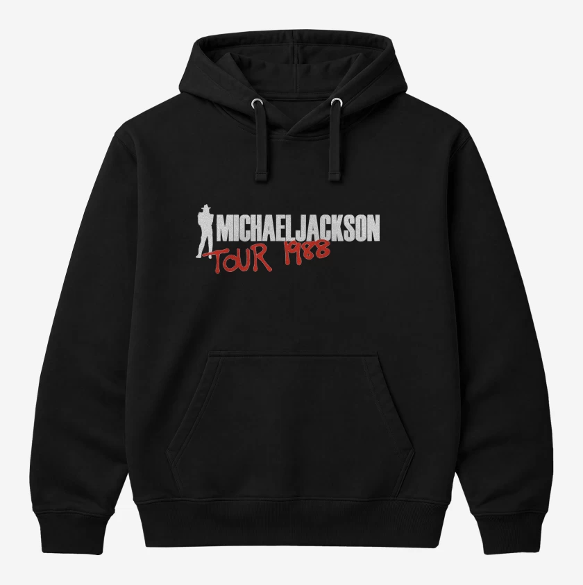 Polerón Canguro Negro de Michael Jackson Bad 88