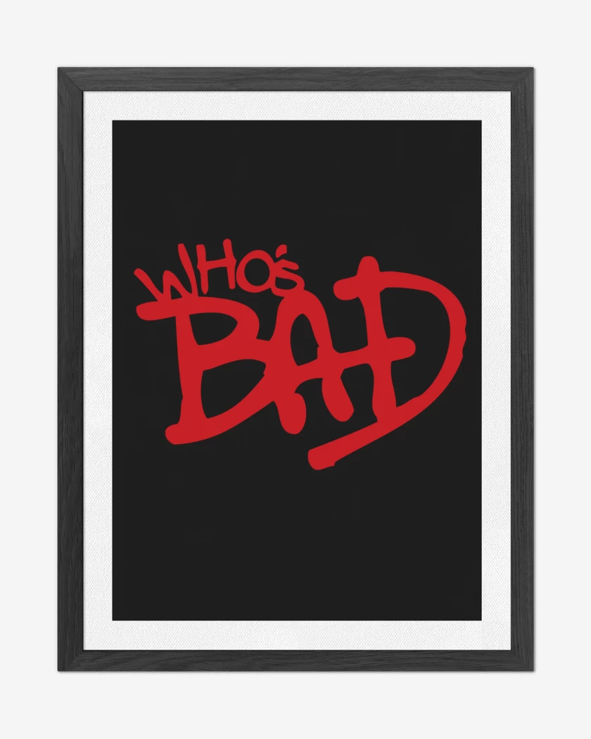 Cuadro decorativo MJ Whos Bad