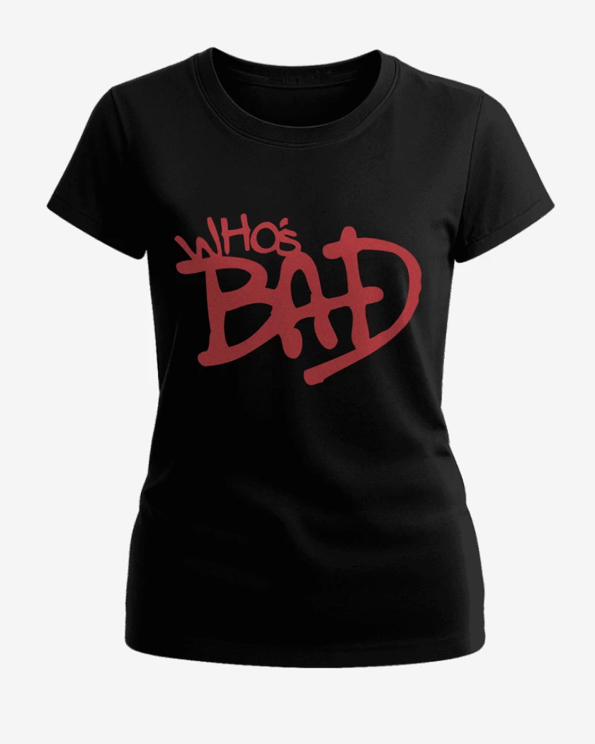 Polera de Mujer Negro de MJ Whos Bad
