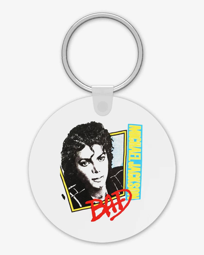 Llavero Michael Jackson Retro Bad