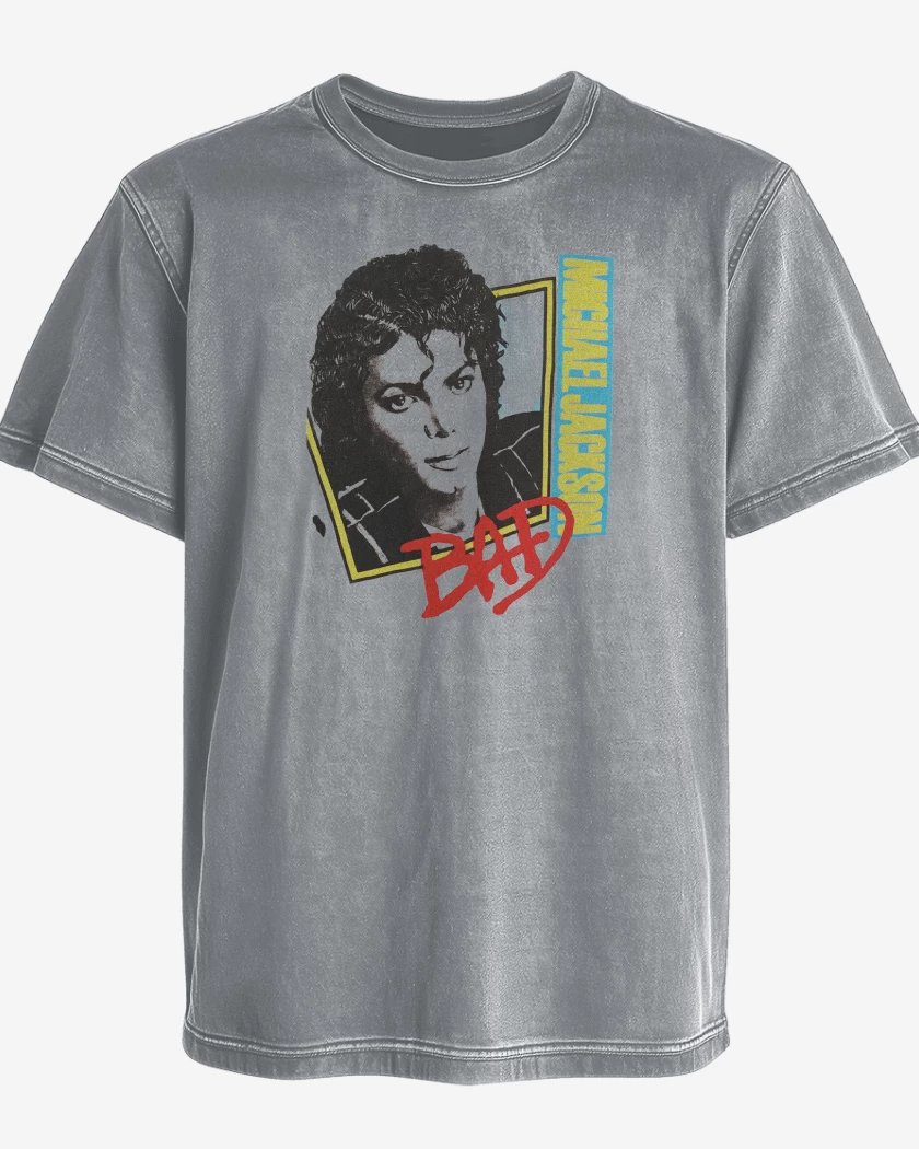 Polera desgastada Michael Jackson Retro Bad