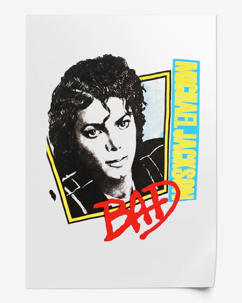 Print Michael Jackson Retro Bad