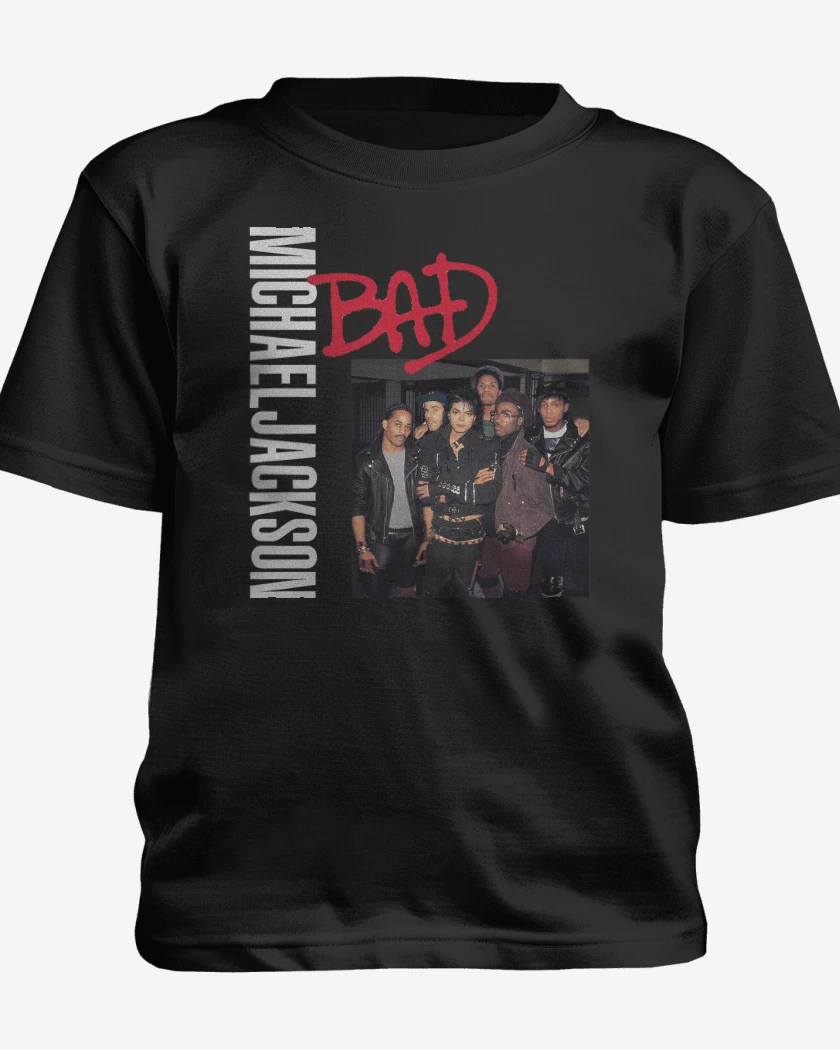 Polera de niño Negro de Bad Michael Jackson