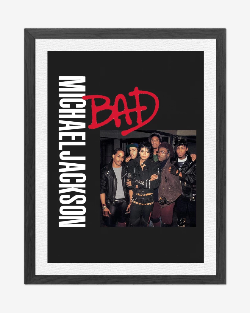 Cuadro decorativo Negro de Bad Michael Jackson