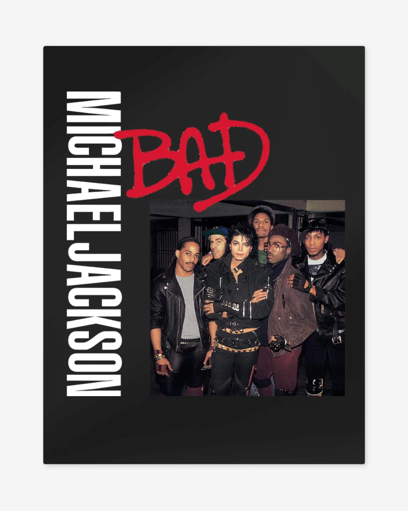 Print metalico Negro de Bad Michael Jackson