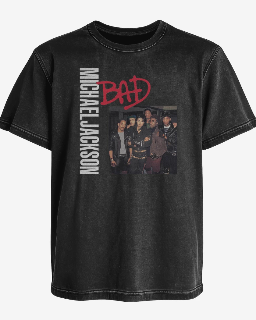 Polera desgastada Bad Michael Jackson