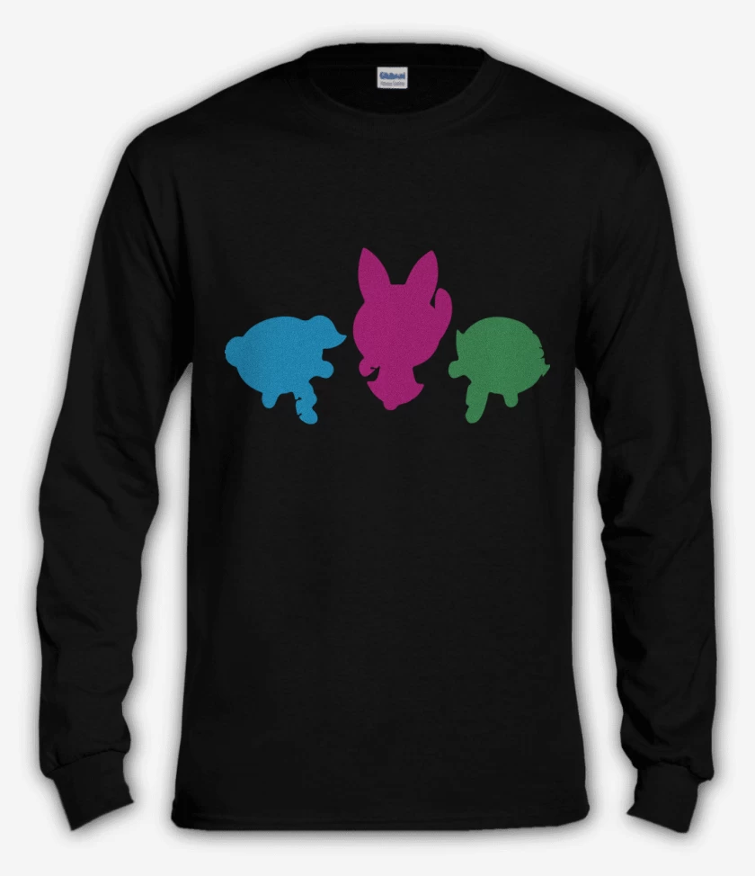 Polera manga larga Negro de Chicas super poderosas