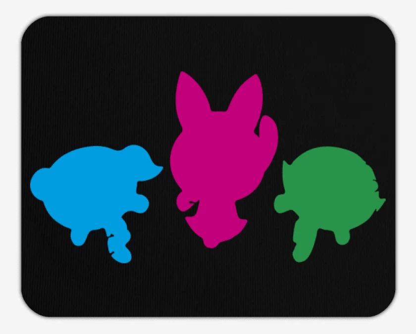 Mousepad Negro de Chicas super poderosas