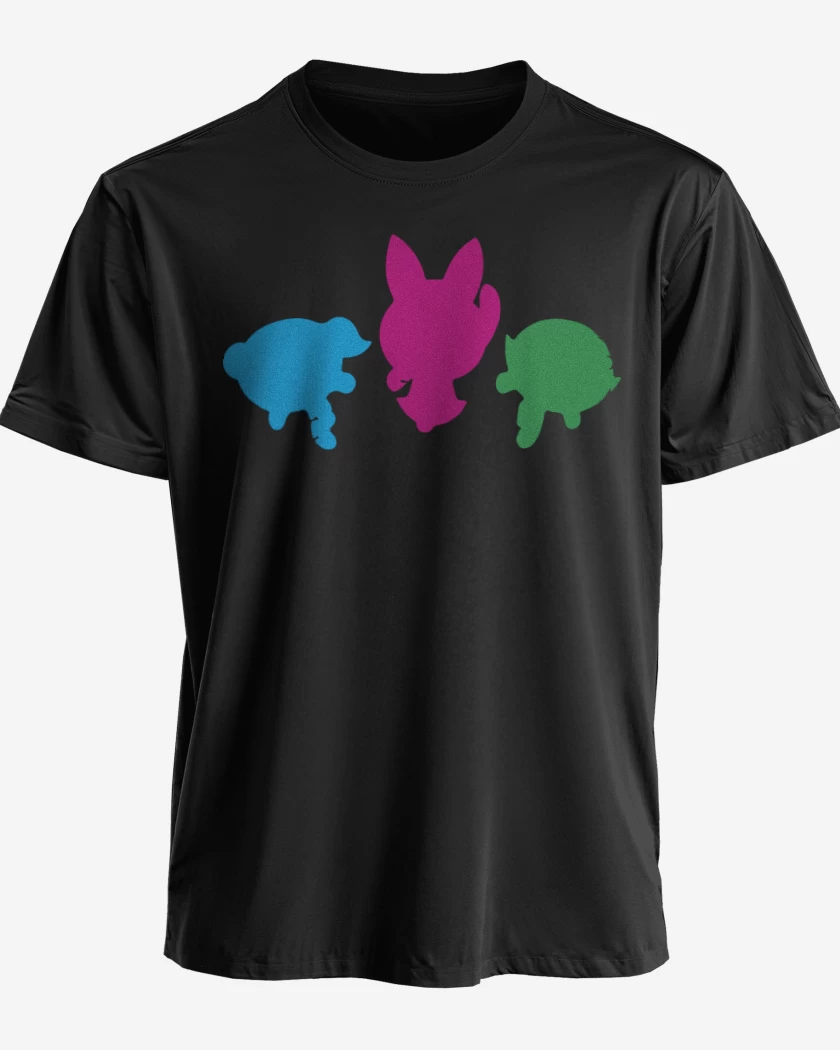 Polera premium Negro de Chicas super poderosas