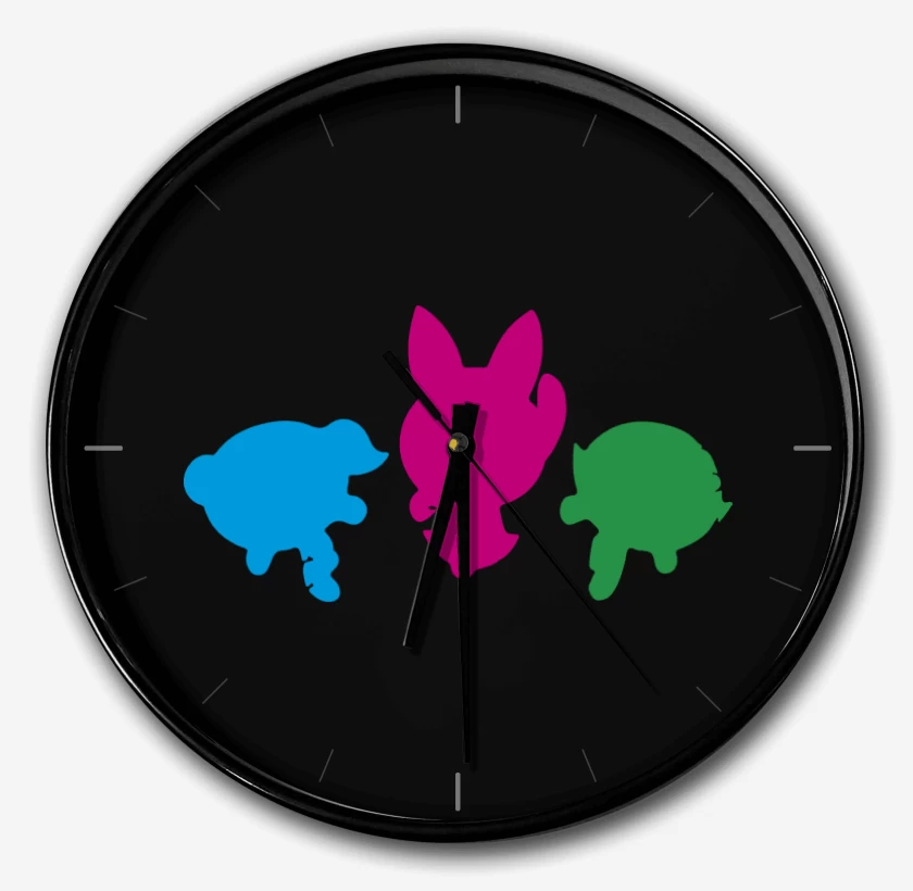 Reloj Negro de Chicas super poderosas