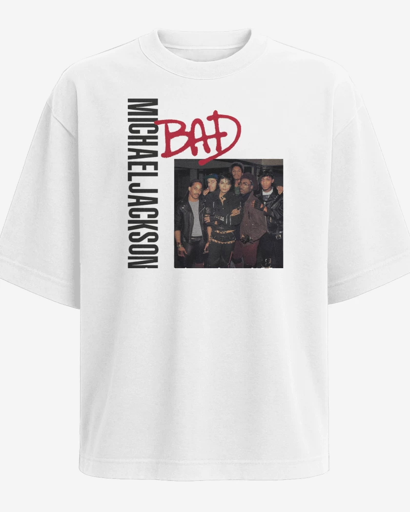 Polera Oversize Bad Michael Jackson N