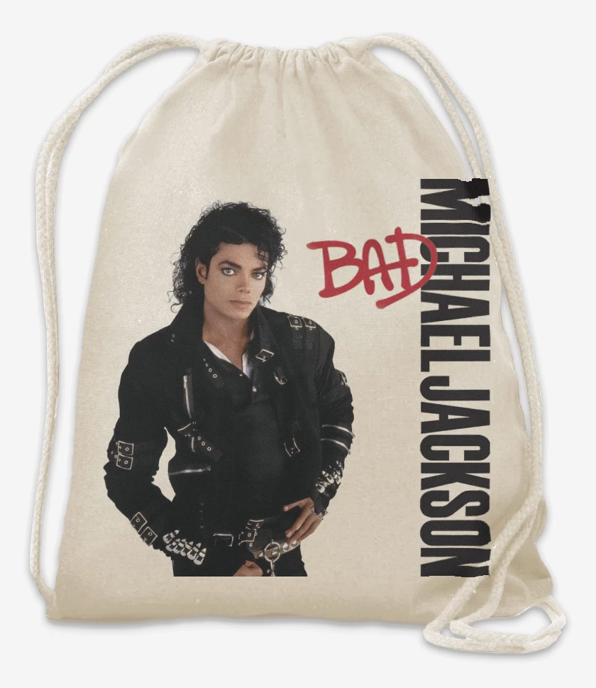 Mochila Blanco de Michael Jackson Bad