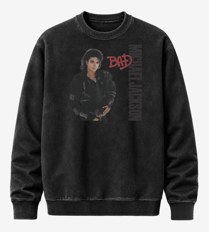 Poleron Polo Acid Wash Michael Jackson Bad