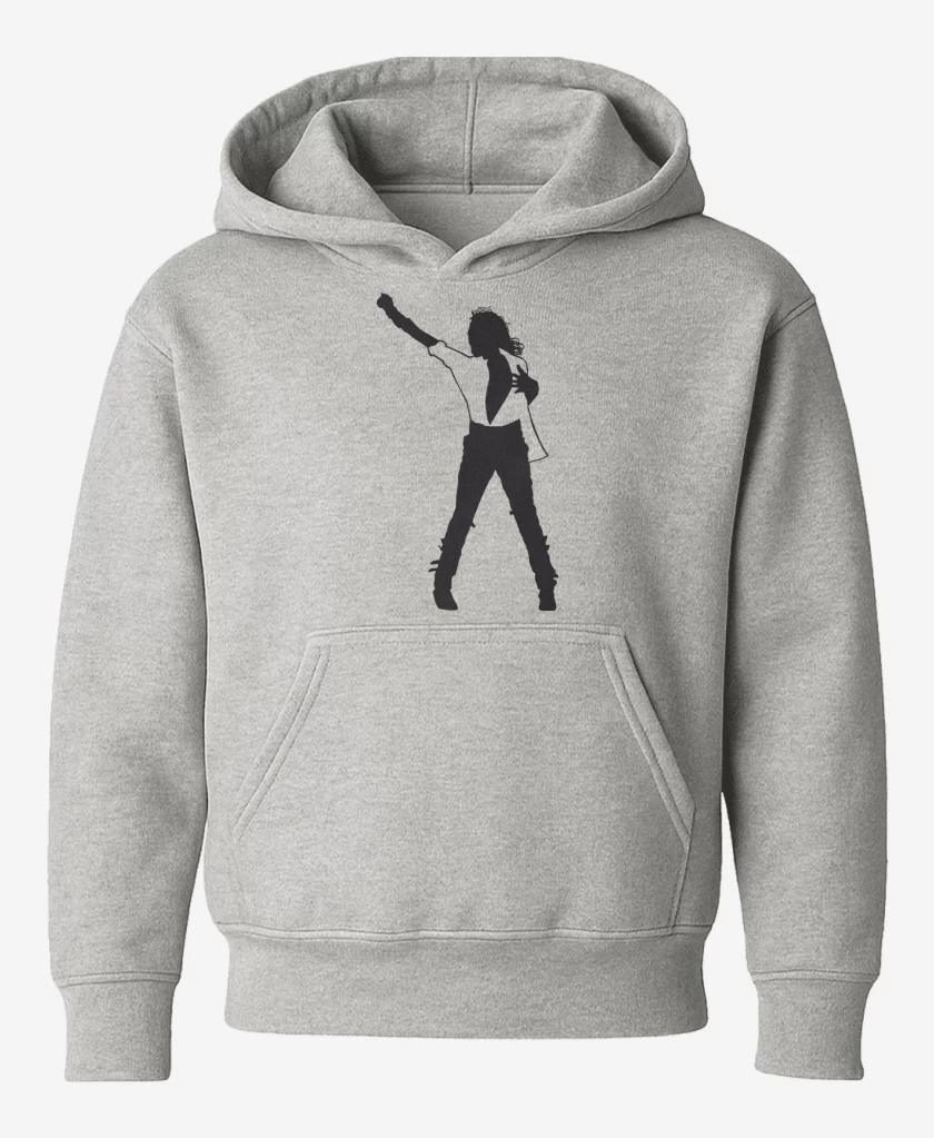 Poleron de niño Gris Melange de Michael Jackson Grito