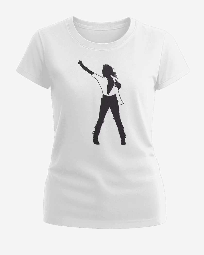 Polera de Mujer Blanco de Michael Jackson Grito