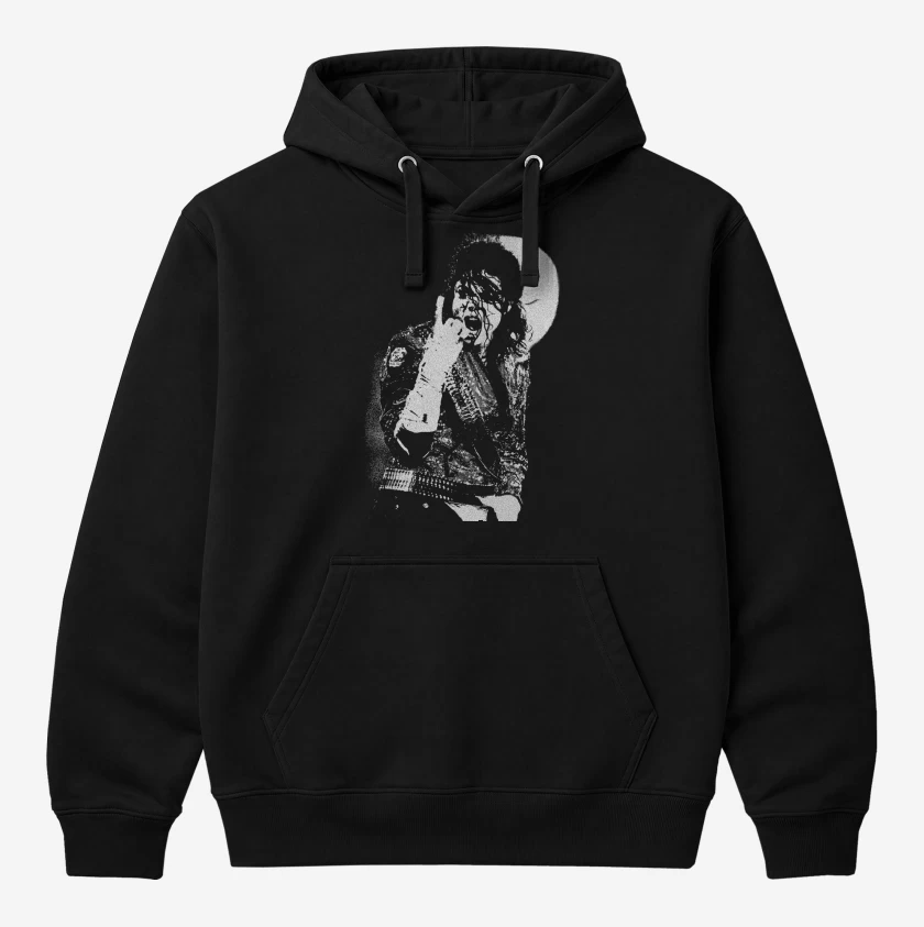 Polerón Canguro Negro de Michael Jackson Moon