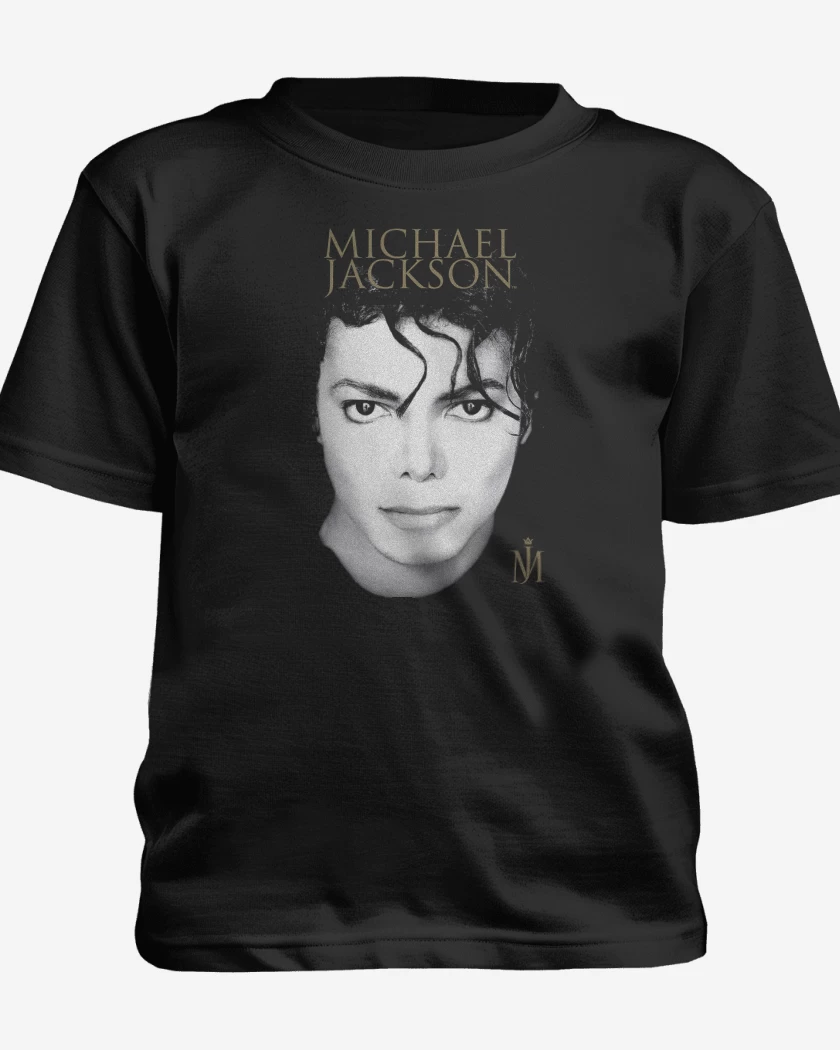 Polera de niño Negro de Michael Jackson Face 