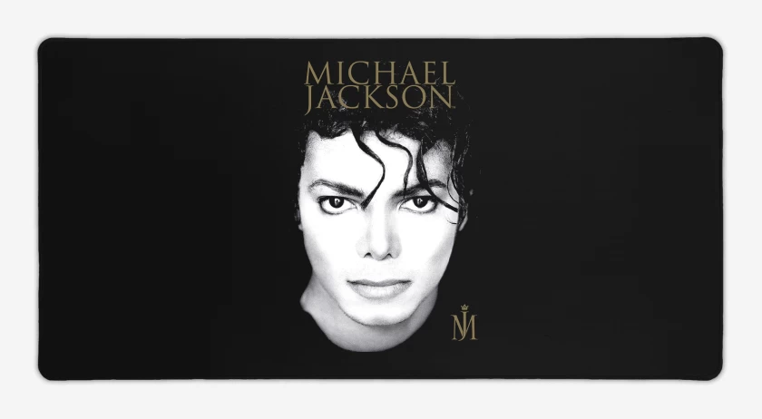 Mouse pad Gamer Negro de Michael Jackson Face 