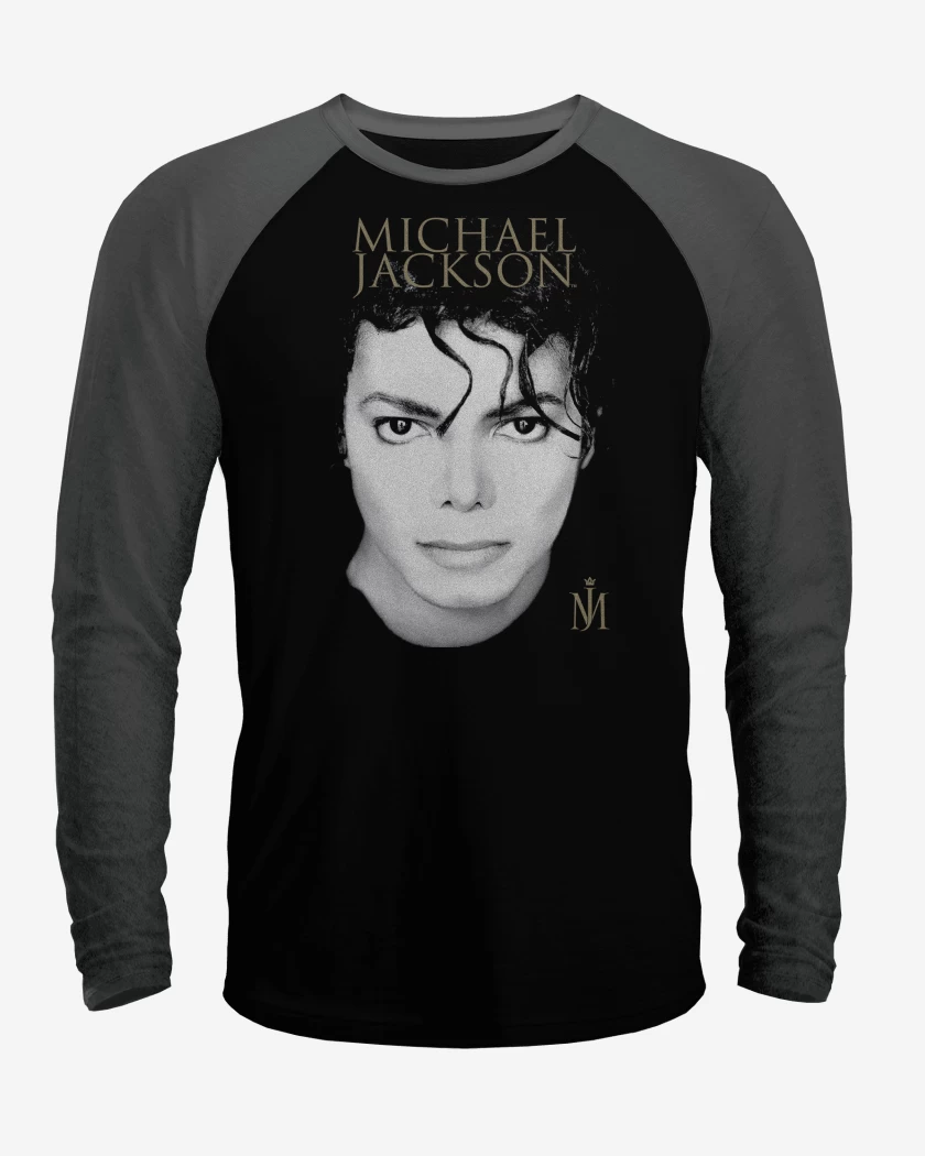 Polera Raglan Michael Jackson Face 