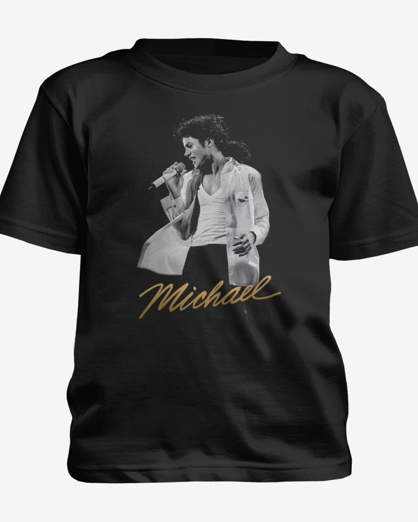 Polera de niño Negro de Michael MJ
