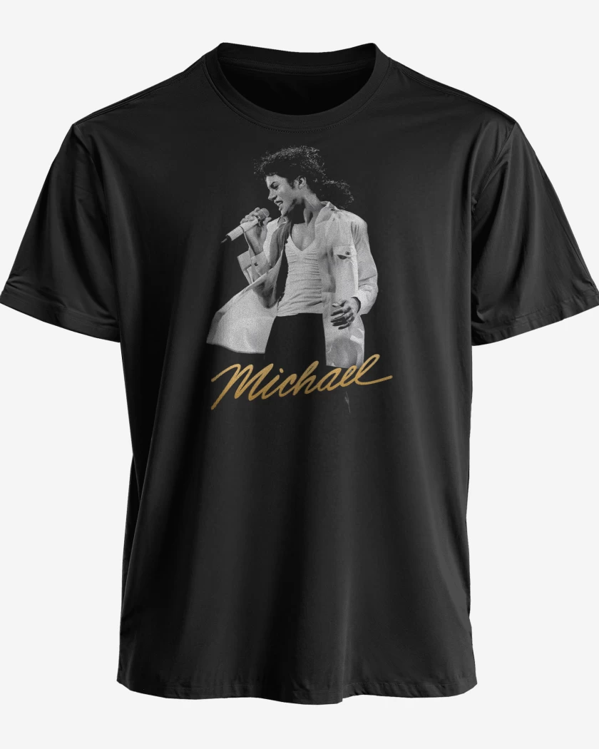 Polera Negro de Michael MJ
