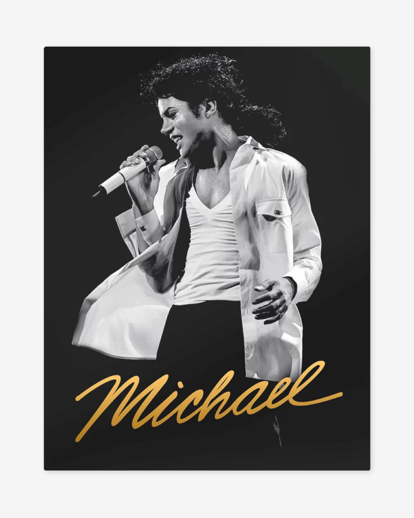Print metalico Negro de Michael MJ