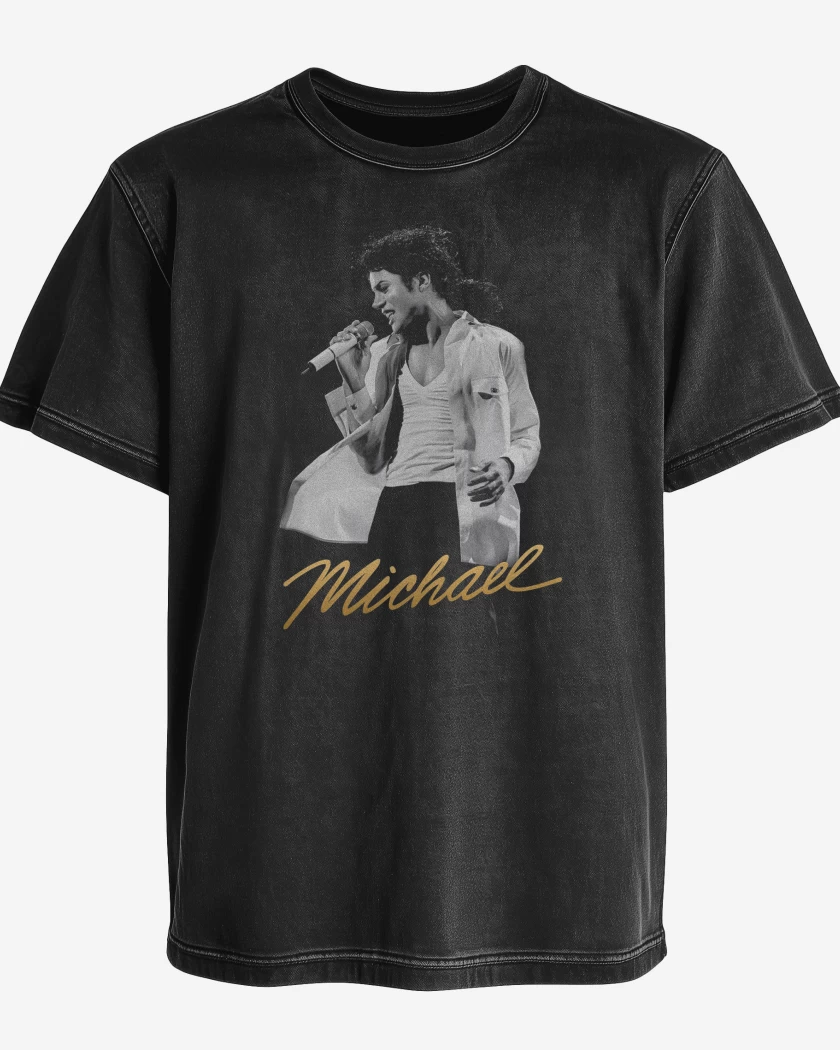 Polera desgastada Michael MJ