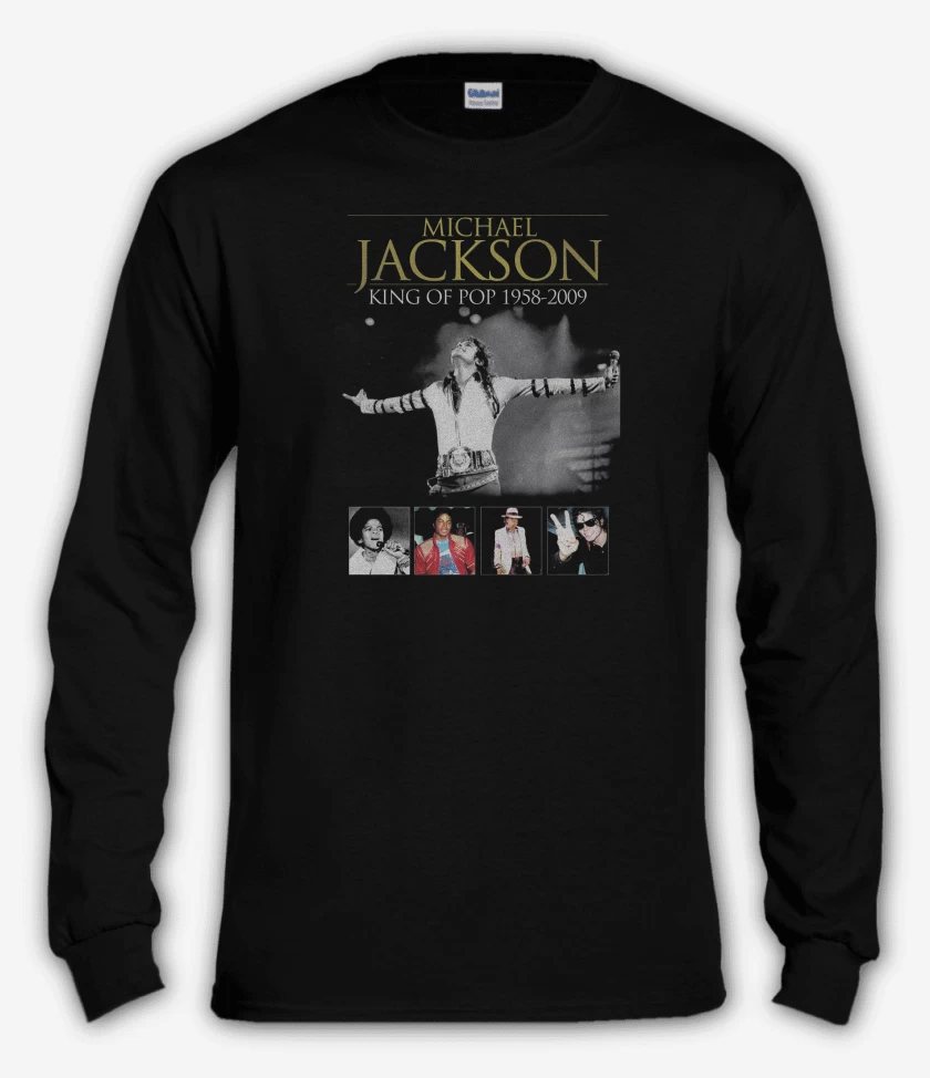 Polera manga larga Michael Jackson King Of Pop 