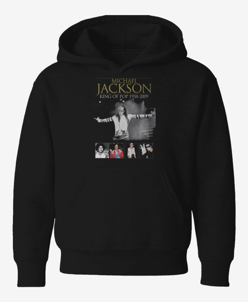 Poleron de niño Negro de Michael Jackson King Of Pop 