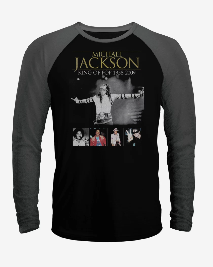 Polera Raglan Michael Jackson King Of Pop 